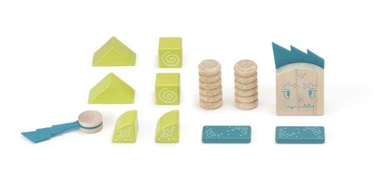 Tegu, Drewniane klocki magnetyczne STICKY MONSTERS Zip Zap