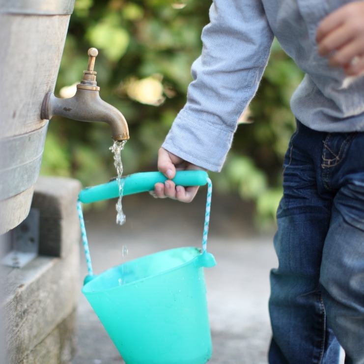Scrunch, Składane wiaderko do wody i piasku - Purpurowy