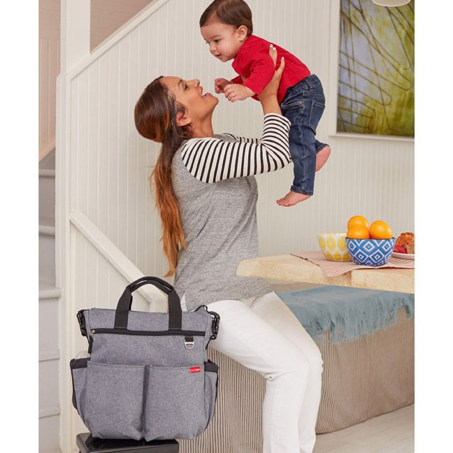 Skip Hop, torba Duo Signature Heather Grey