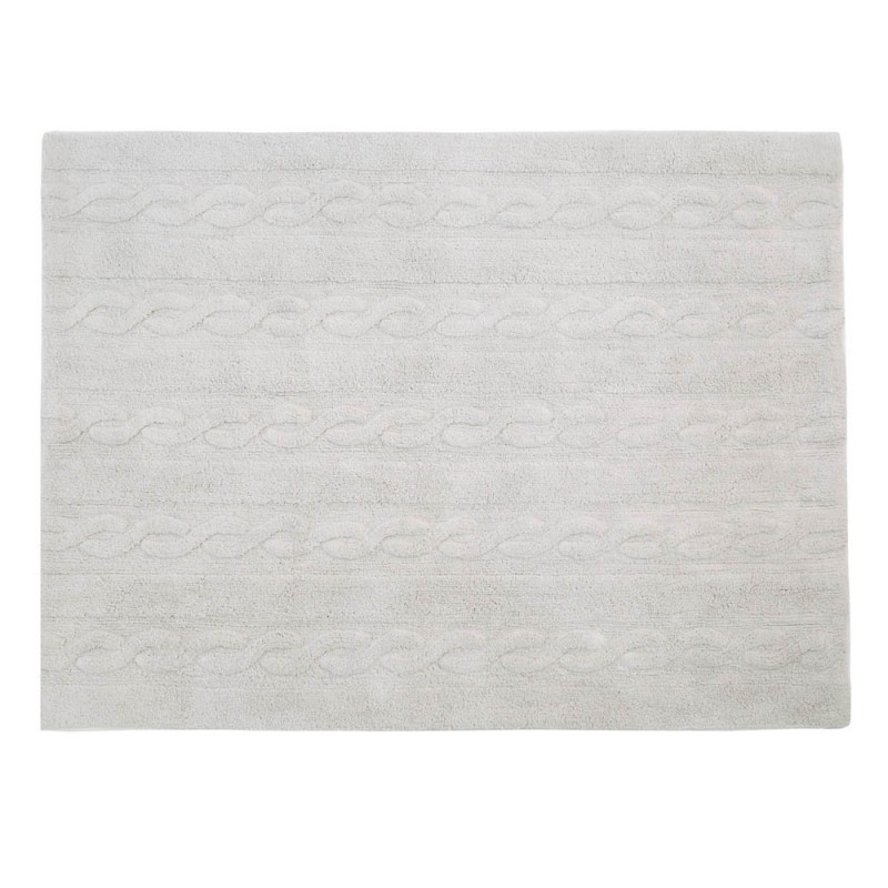 Lorena Canals, Dywan do prania w pralce Trenzas Pearl Soft Grey Lorena Canals, Dywan do prania w pralce Trenzas Pearl Soft Grey