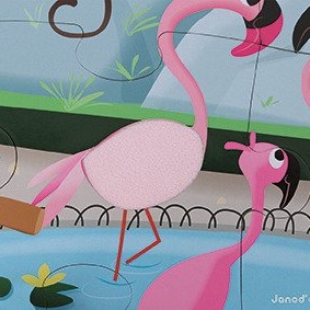 Janod, puzzle sensoryczne 20 elementów Wycieczka do zoo Janod, puzzle sensoryczne 20 elementów Wycieczka do zoo