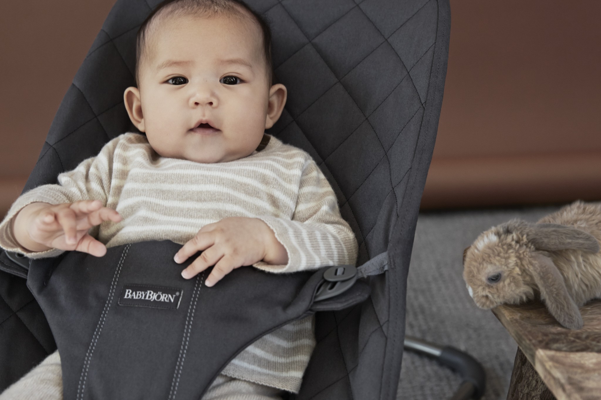 BABYBJORN, leżaczek BLISS Antracytowy