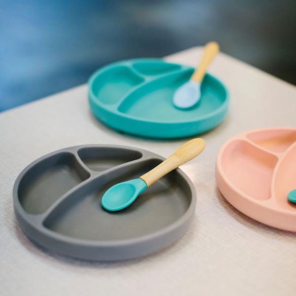 Minikoioi, Talerzyk silikonowy szary