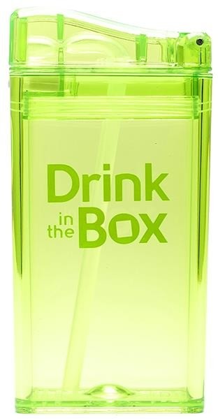 Drink In The Box, Bidon ze słomką green 240ml