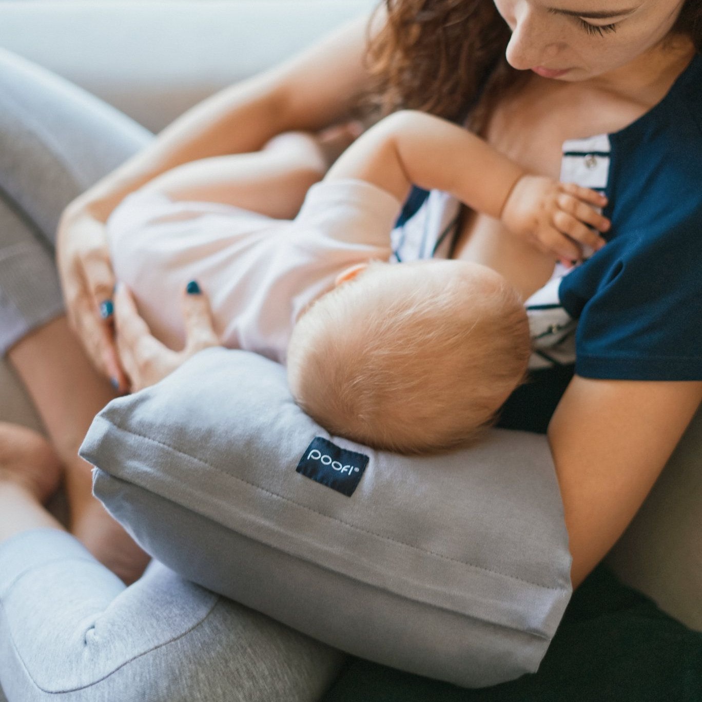 Poofi, Poduszka do karmienia na rękę - morela