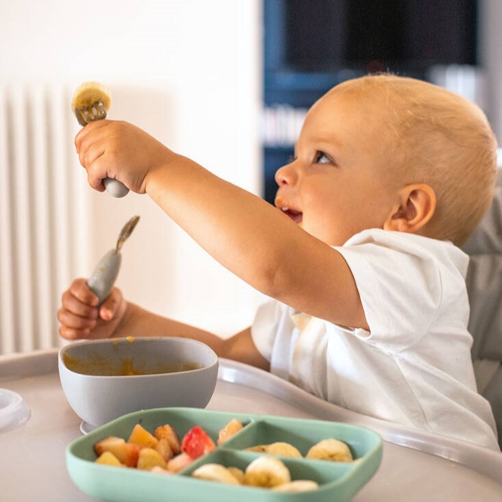 Beaba, Zestaw pierwszych sztućców ze stali nierdzewnej Beaba, Zestaw pierwszych sztućców ze stali nierdzewnej