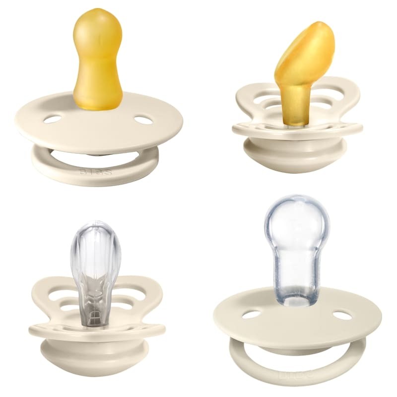 Bibs, Try-It Pack Ivory zestaw prezentowy smoczków niemowlęcych