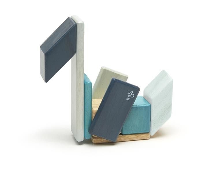 Tegu, Drewniane klocki magnetyczne CLASSICS zestaw 14szt Blues Tegu, Drewniane klocki magnetyczne CLASSICS zestaw 14szt Blues