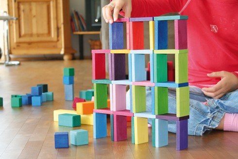 Grimm's, Geometryczne kolorowe klocki 74 el