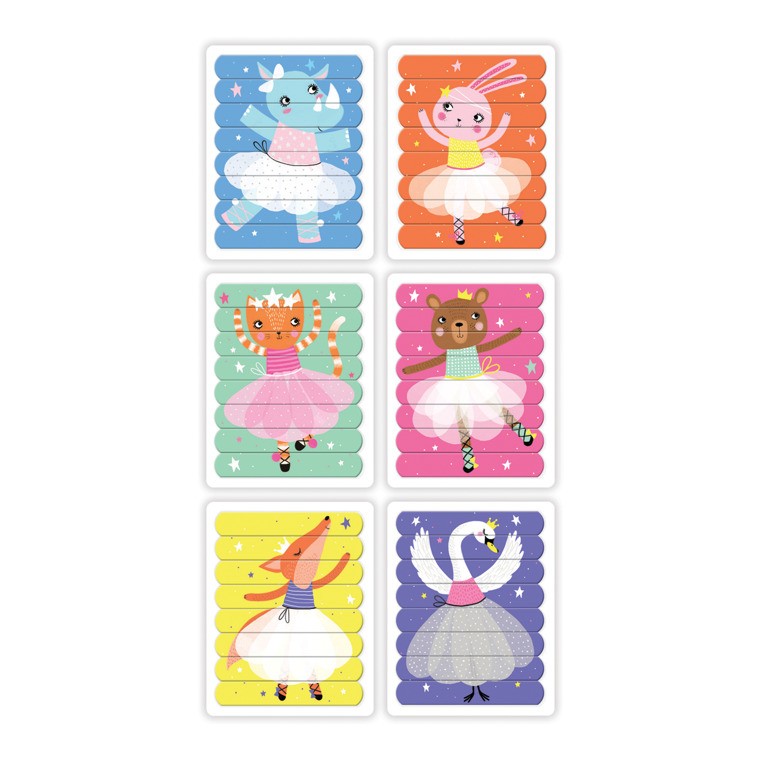 Mudpuppy, Puzzle Patyczki Tańczące baletnice 24 elementy 3+