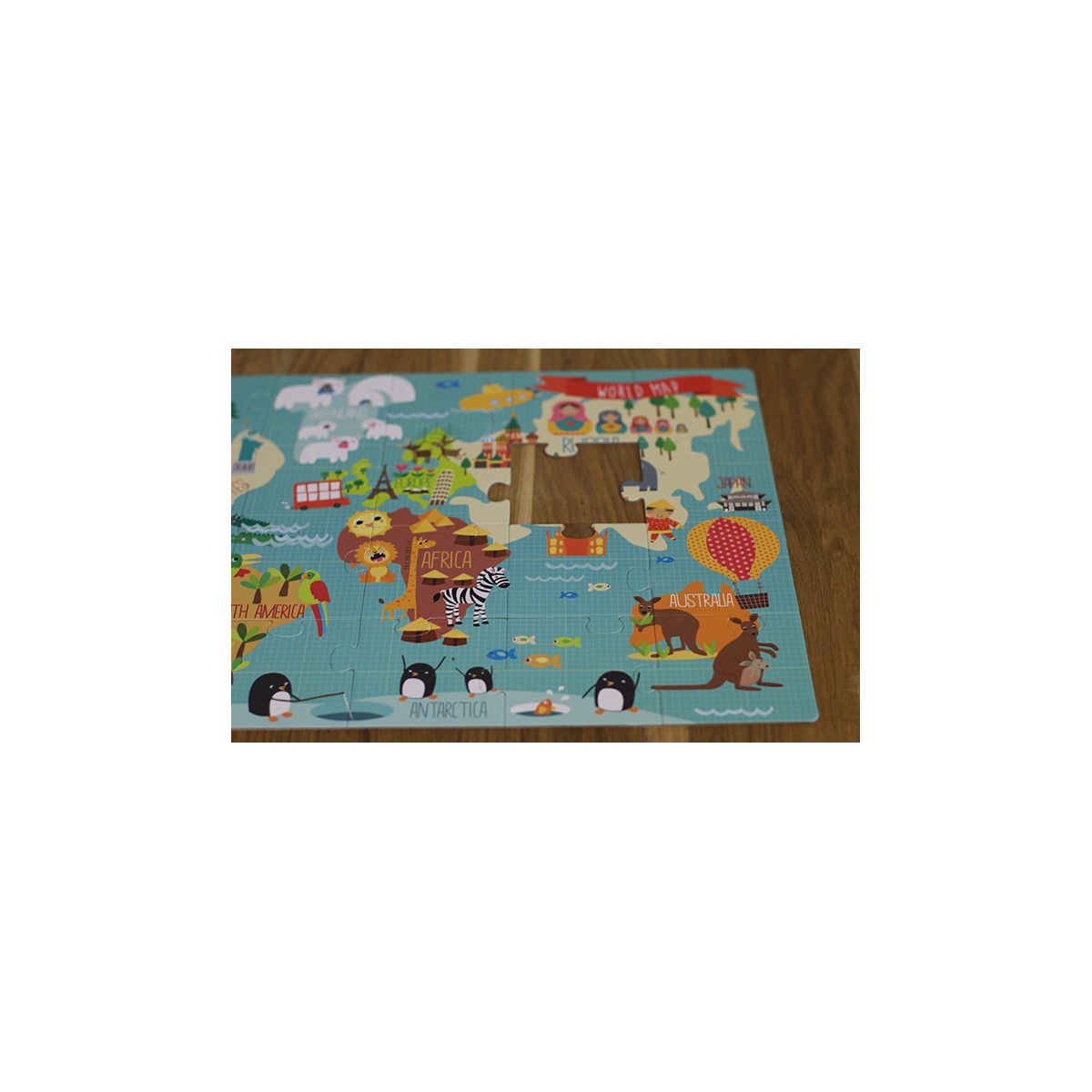 Apli Kids, Puzzle XL - Mapa świata 3+