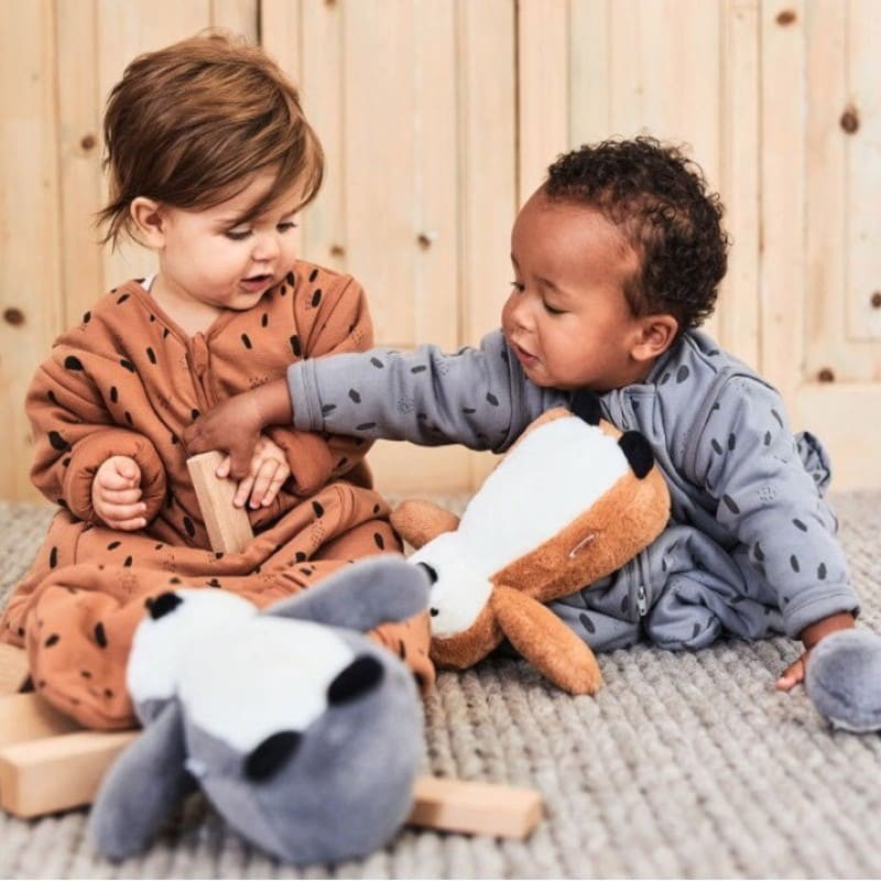 Jollein, Śpiworek niemowlęcy całoroczny 4 pory roku z odpinanymi rękawami Spot STORM GREY 110 cm