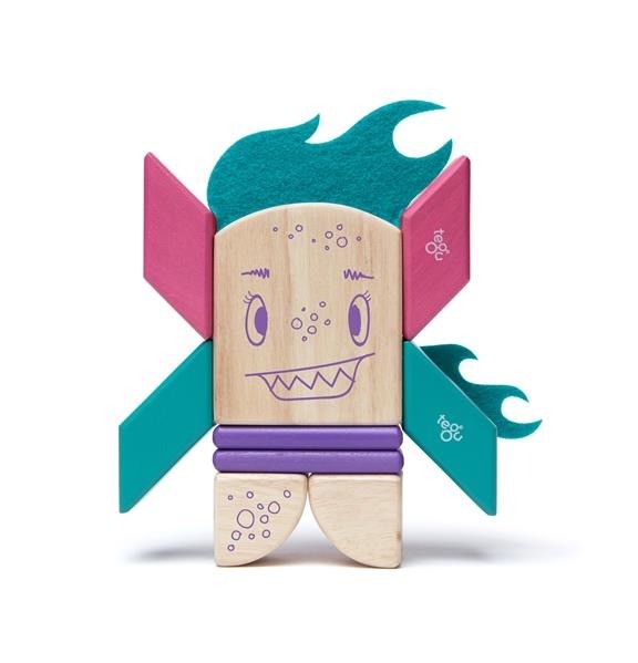 Tegu, Drewniane klocki magnetyczne STICKY MONSTERS Finklebear Tegu, Drewniane klocki magnetyczne STICKY MONSTERS Finklebear