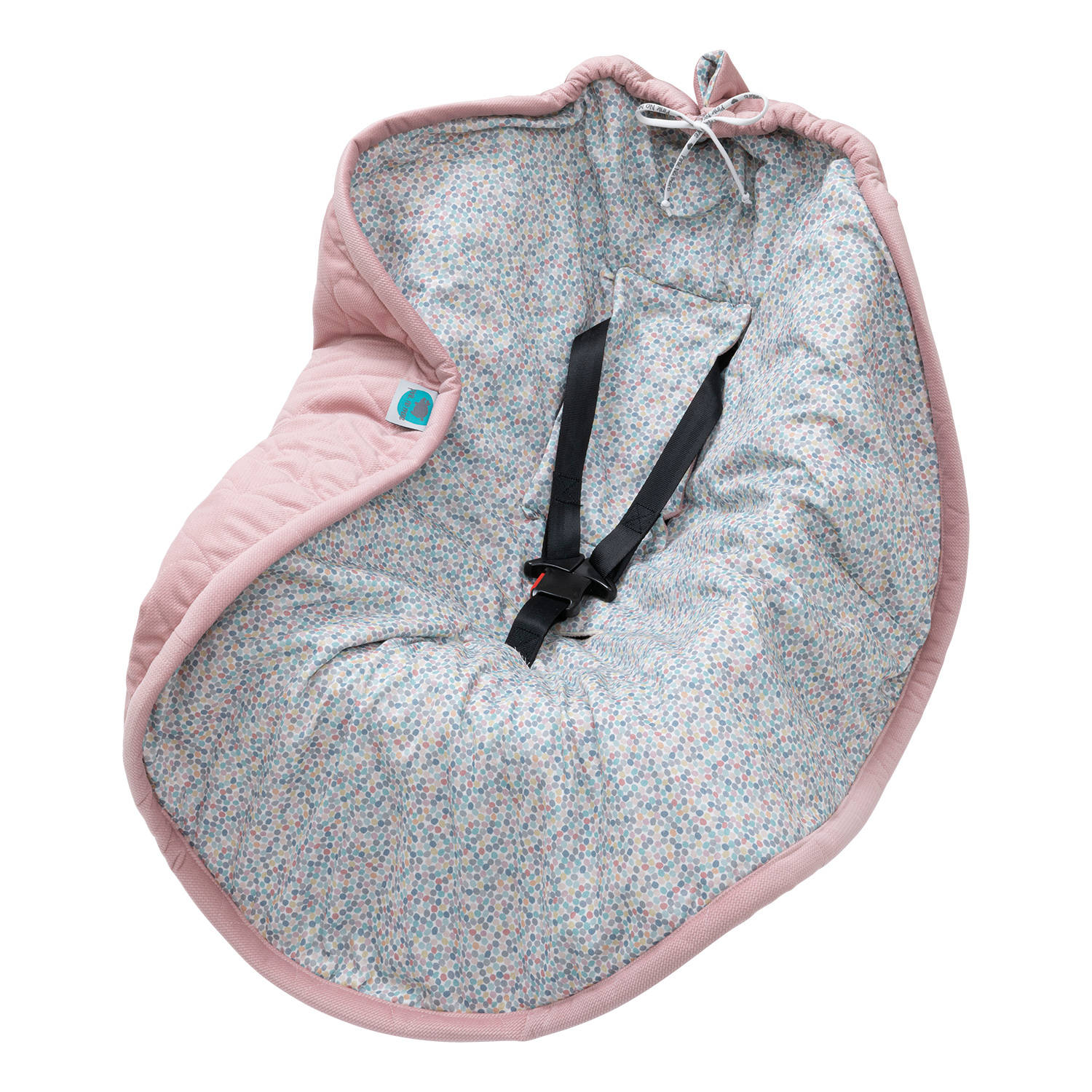 Pink no more, otulacz do fotelika różowy 0-12 m