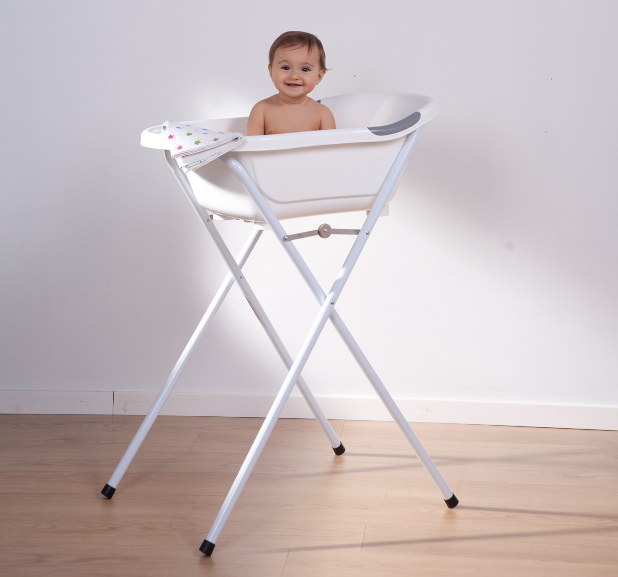 Wanienka dla niemowląt srebrna Childhome