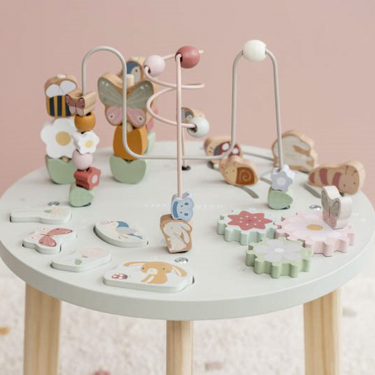 Stolik edukacyjny drewniany Flowers & Butterflies Little Dutch  Stolik edukacyjny drewniany Flowers & Butterflies Little Dutch