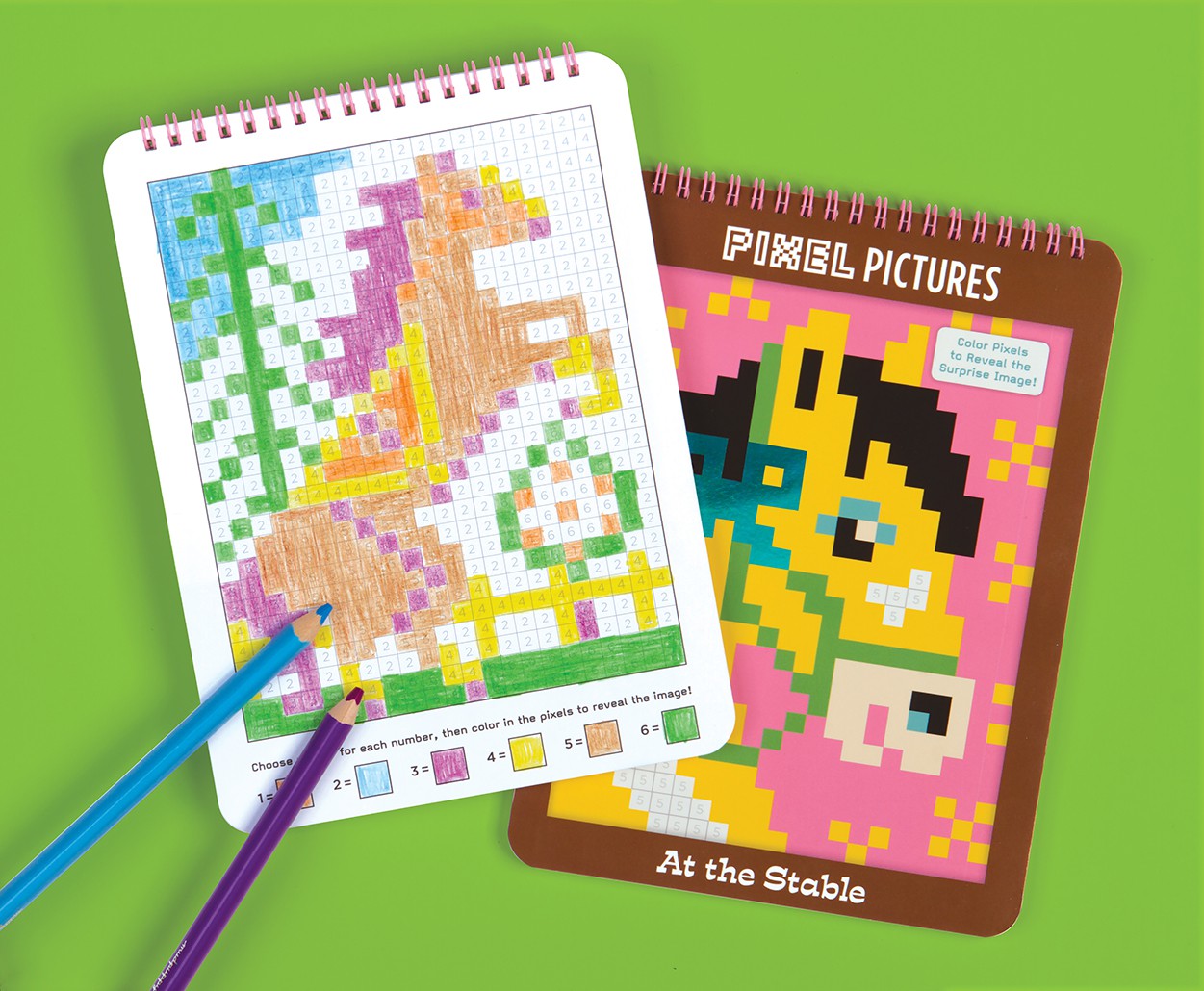 Mudpuppy, kolorowanka pixele Konie