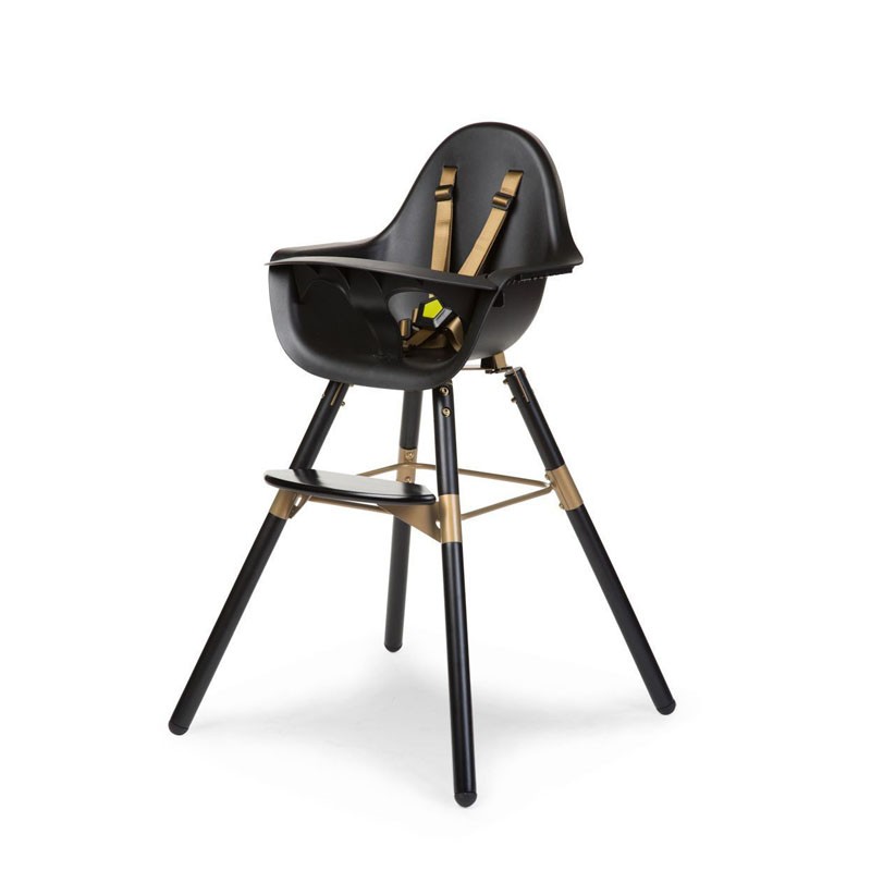 Childhome, Krzesełko do karmienia Evolu 2 Black/Gold