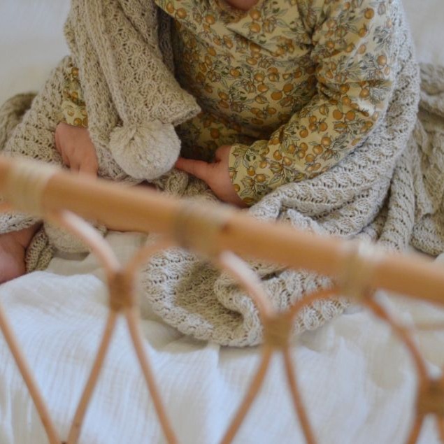 My Memi, Kocyk bambusowy z kapturkiem 90x90 bottle green