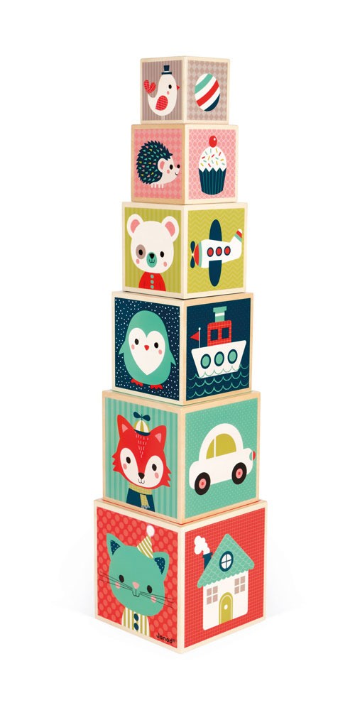 Janod, Piramida wieża drewniana Baby Forest Janod, Piramida wieża drewniana Baby Forest