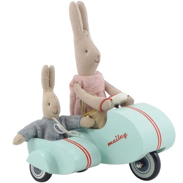 Maileg, drewniany skuter