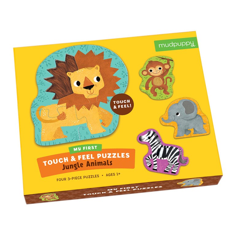 Mudpuppy,Puzzle sensoryczne Zwierzęta Dżungli Mudpuppy,Puzzle sensoryczne Zwierzęta Dżungli