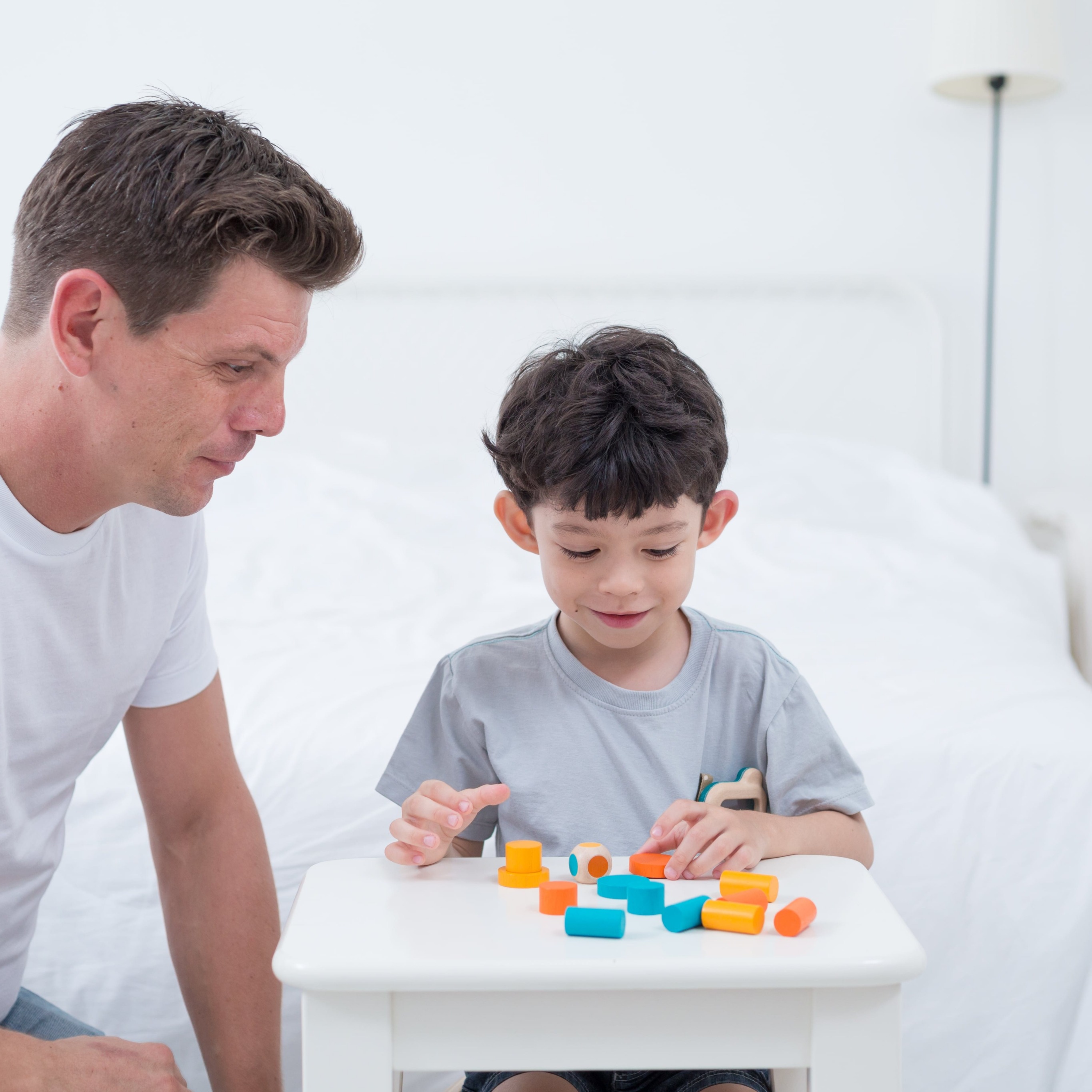 Plan Toys, Mini Gra w Metalowym pudełku - Balansująca wieża