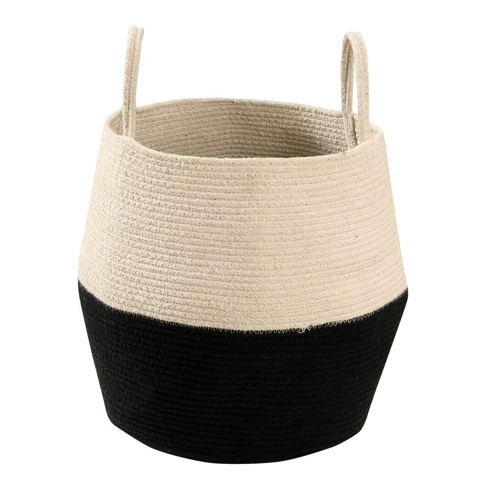 Lorena Canals, kosz ZOCO BLACK/NATURAL Lorena Canals, kosz ZOCO BLACK/NATURAL