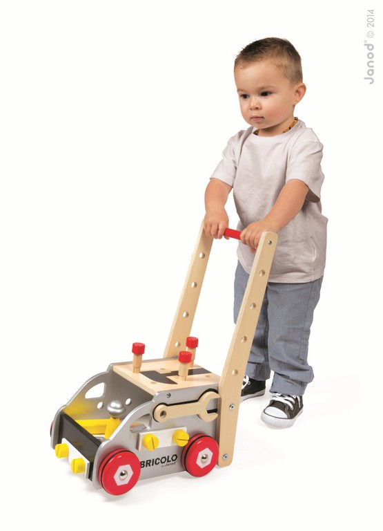 Janod, chodzik warsztat magnetyczny z narzędziami Bricolo,