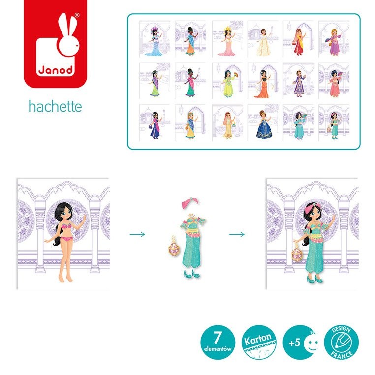 Janod, Zeszyt - kołonotatnik kreatywny Pokaz mody Szeherezada