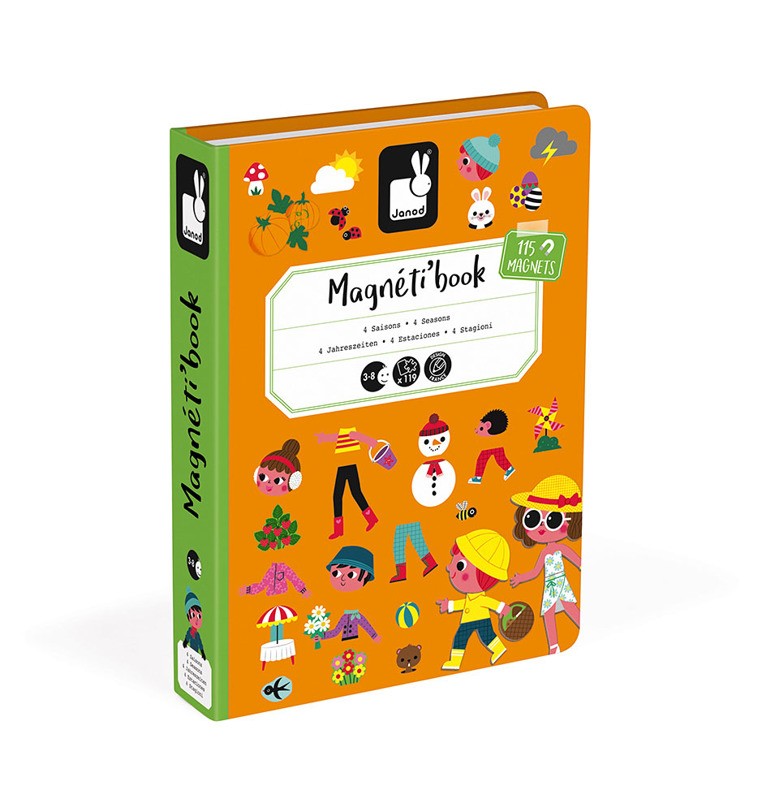 Janod, Magnetyczna układanka 4 pory roku Magnetibook Janod, Magnetyczna układanka 4 pory roku Magnetibook