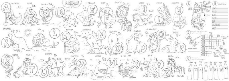 ARKUSZ EDUKACYJNY MY FIRST ABC ZABAWA Z JĘZYKIEM ANGIELSKIM