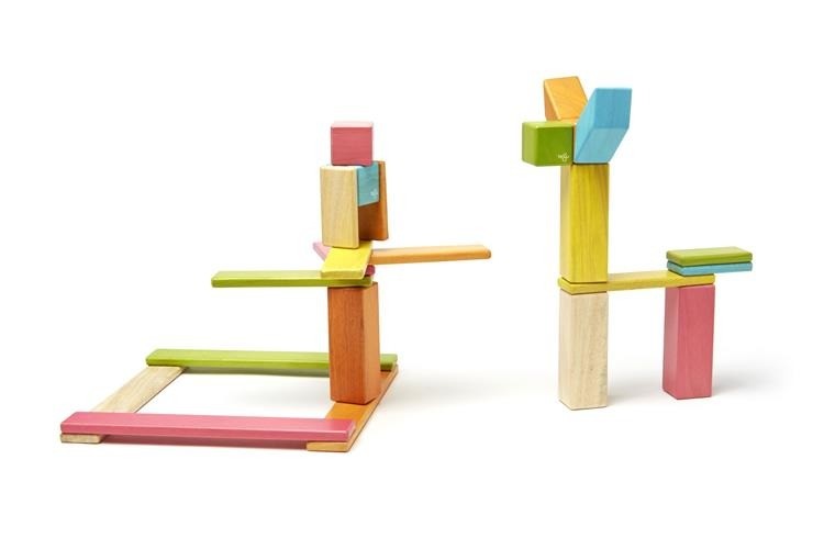 Tegu, Drewniane klocki magnetyczne CLASSICS zestaw 24szt Tints Tegu, Drewniane klocki magnetyczne CLASSICS zestaw 24szt Tints