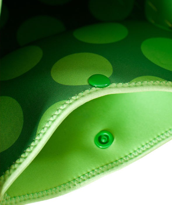 Torba na wózek z neoprenu (zielona w kropki)