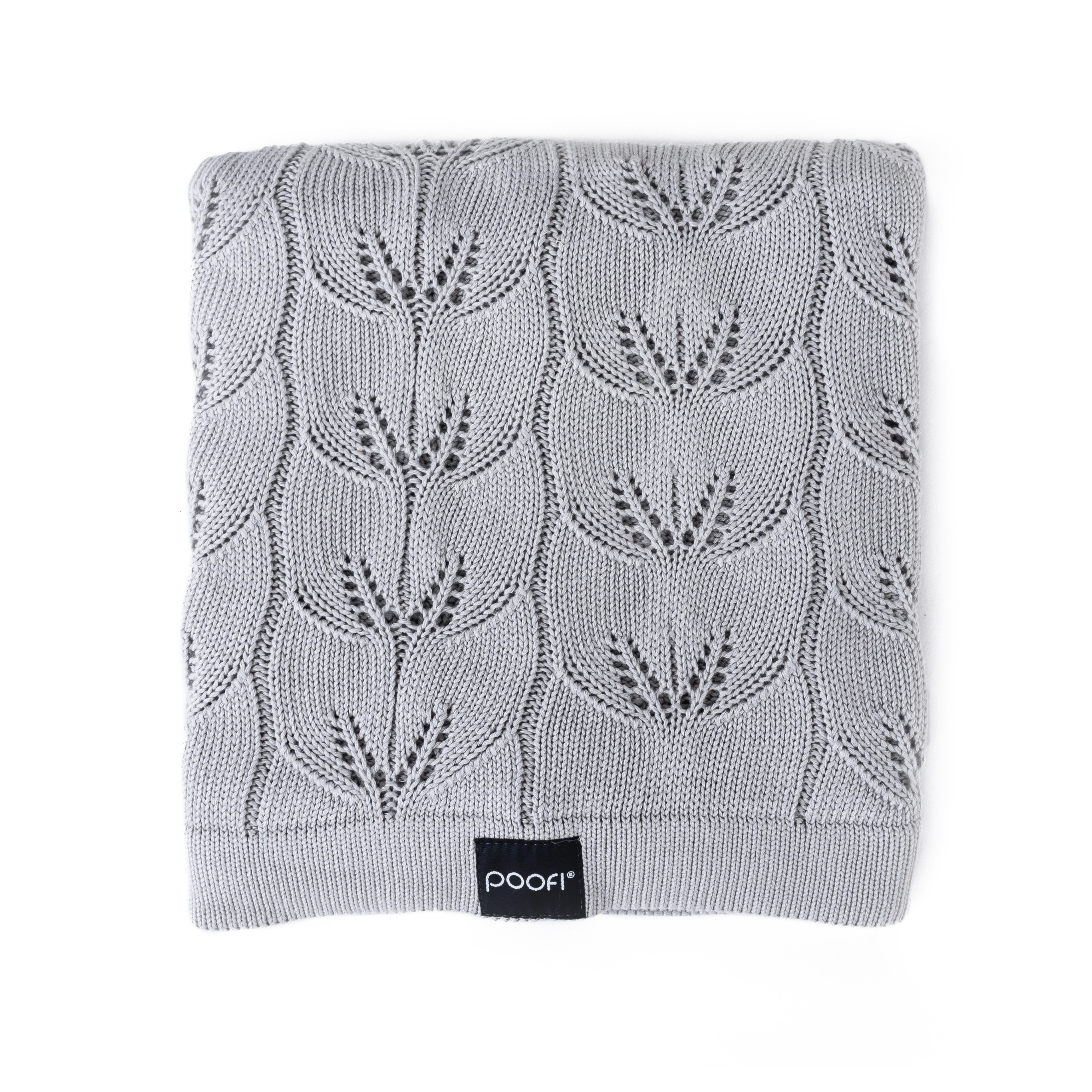 Poofi, Kocyk bambusowy Milano - jasny szary