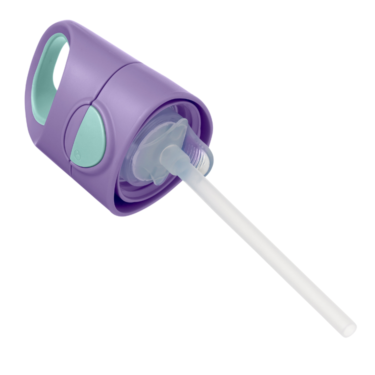 B.Box, Butelka tritanowa ze słomką 450 ml, Lilac Pop B.Box, Butelka tritanowa ze słomką 450 ml, Lilac Pop