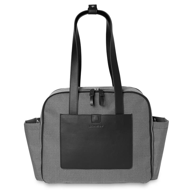Skip Hop, Torba Madison Square Mini Grid Black White