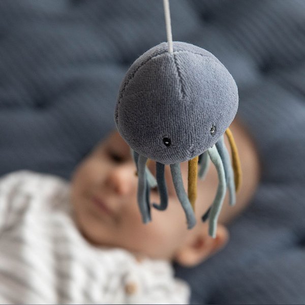 Little Dutch, Karuzela do łóżeczka drewno Ocean Błękit