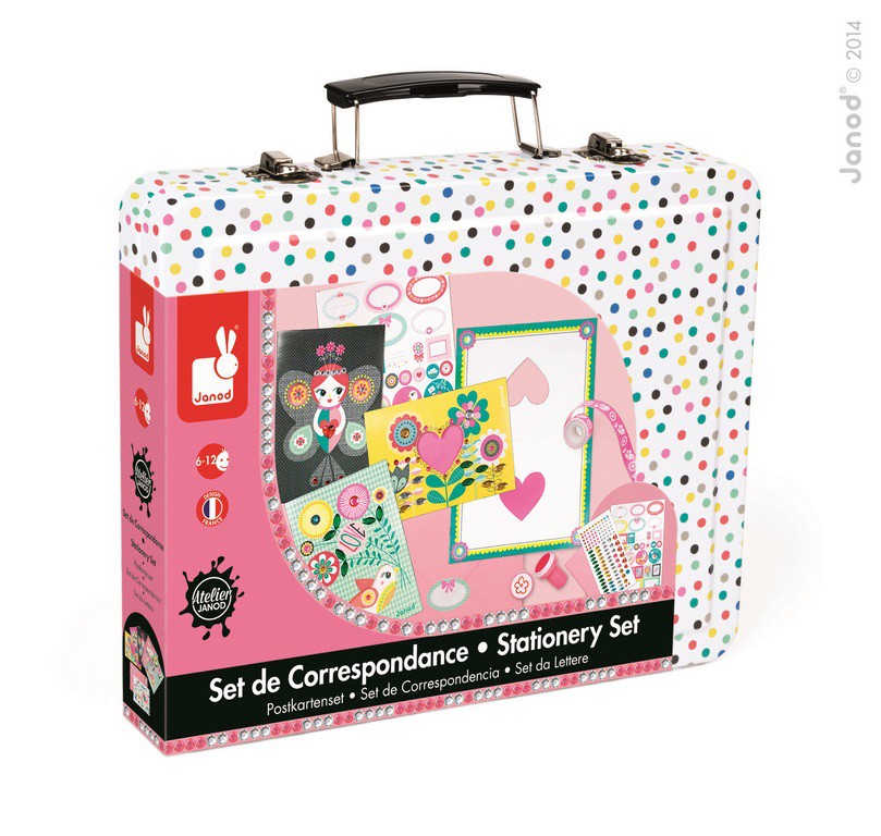 Janod, zestaw artystyczny Kolorowa Papeteria,