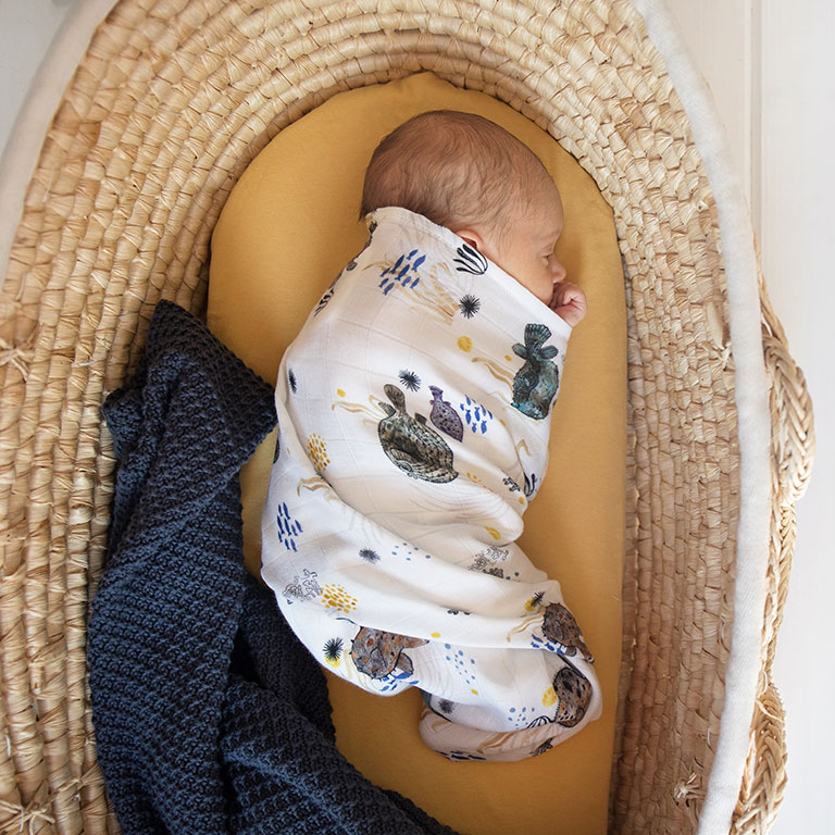 Poofi, Prześcieradło do gondoli Organic - popiel