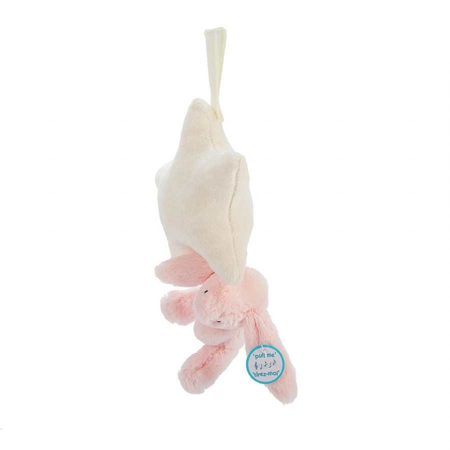 Jellycat, Króliczek z gwiazdką 28 cm różowy