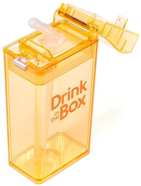 Drink In The Box, Bidon ze słomką orange 240ml Drink In The Box, Bidon ze słomką orange 240ml