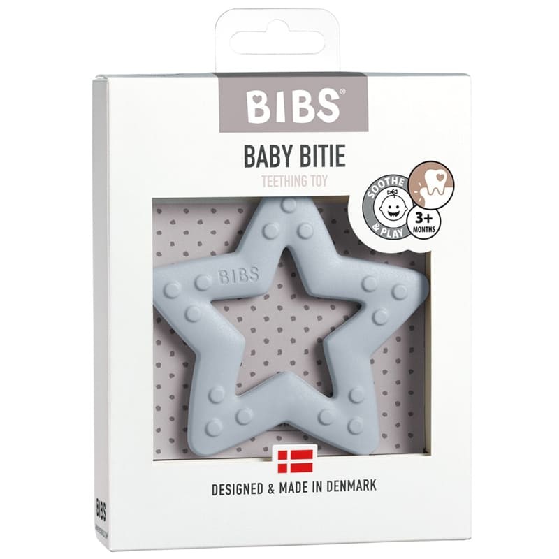 Bibs, Baby Bitie Star Baby Blue gryzak dla niemowlaka