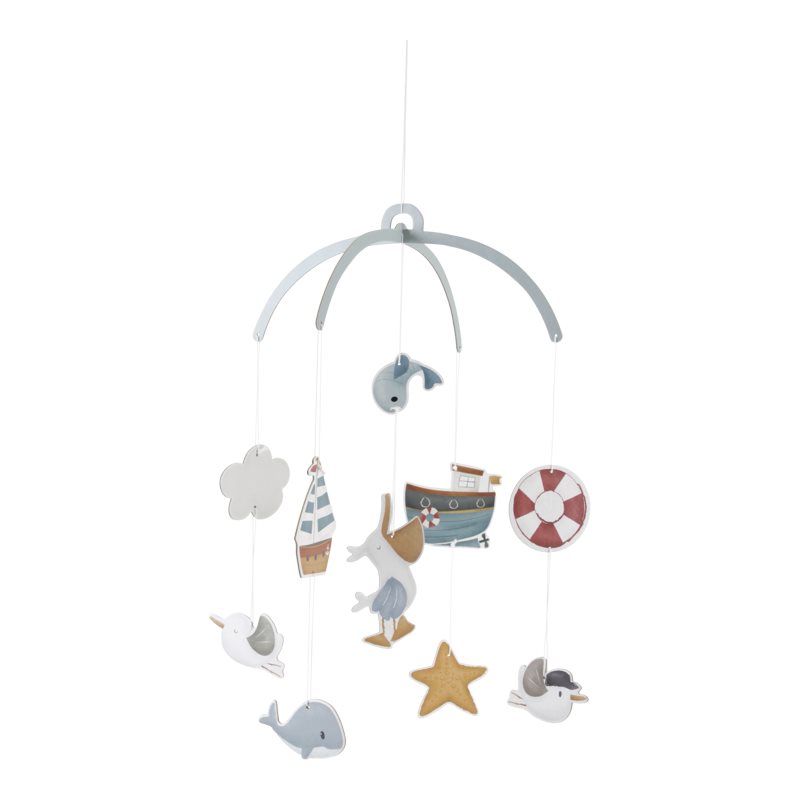 Little Dutch, Dekoracyjny mobil kartonowy Sailors Bay