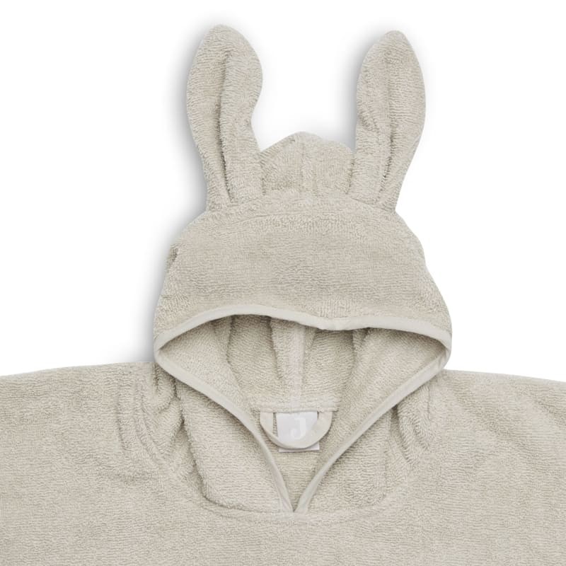 Jollein, Poncho kąpielowe Rabbit z kapturem 65 x 62 cm Nougat