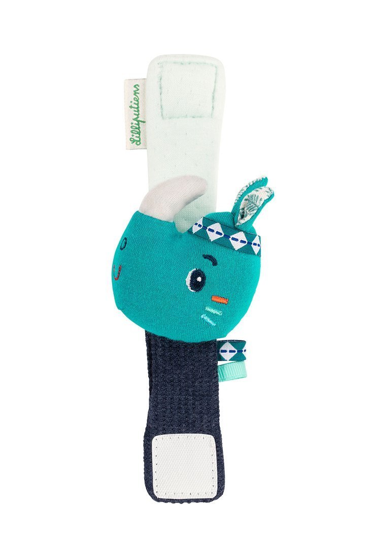 Lilliputiens, Grzechotka na rękę Nosorożec Marius z szeleszczącą folią 0 m+ Lilliputiens, Grzechotka na rękę Nosorożec Marius z szeleszczącą folią 0 m+