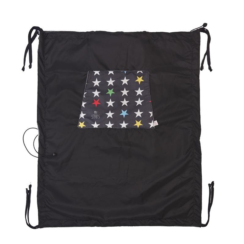 My Bag's, Wielofunkcyjna osłona przeciwdeszczowa My Star's black