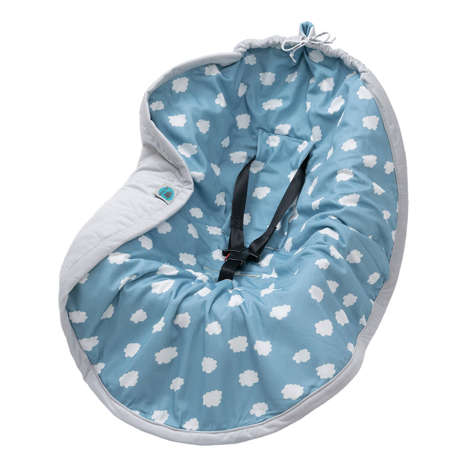 Pink no more, Otulacz do fotelika SILVER & DARK CLOUDS