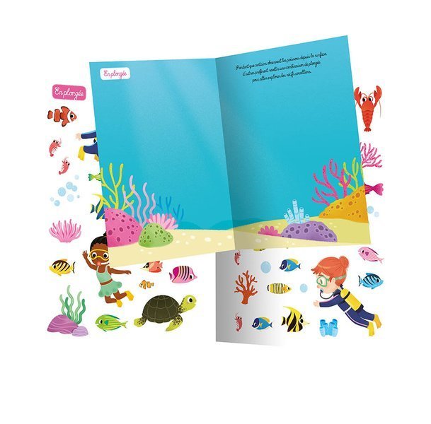 Auzou, Zeszyt z naklejkami Podwodny świat Auzou, Zeszyt z naklejkami Podwodny świat