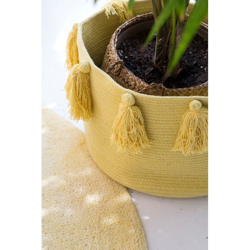 Lorena Canals, Basket Tassels Yellow Lorena Canals, Basket Tassels Yellow